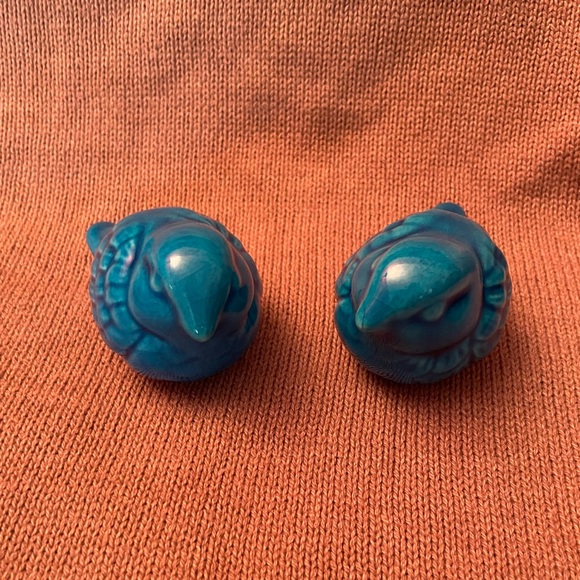 Blue Ceramic Birds Set of 2 - Picture 6 of 6